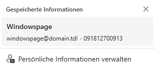 AutoAusf&uuml;llen-Vorschl&auml;ge
