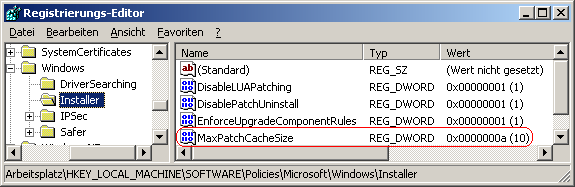 MaxPatchCacheSize