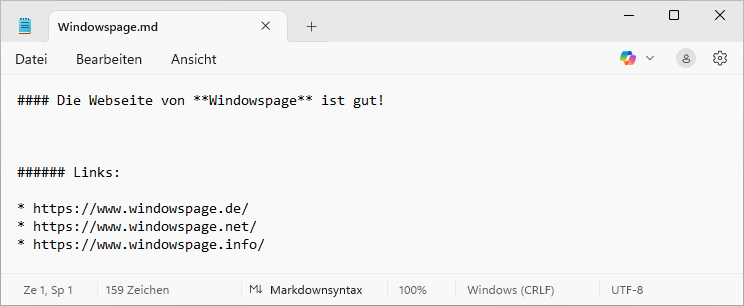 Markdown-Syntax