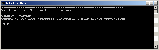 Telnet-Server mit PowerShell