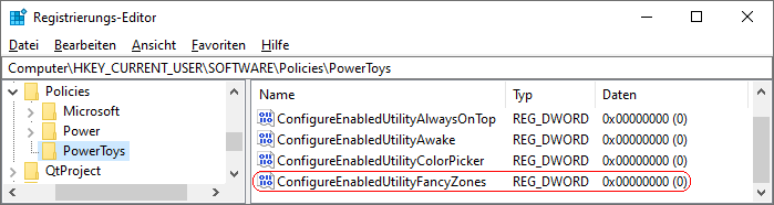 ConfigureEnabledUtilityFancyZones