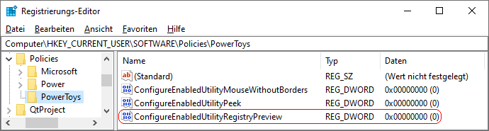 ConfigureEnabledUtilityRegistryPreview