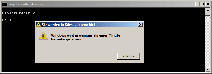 shutdown /r