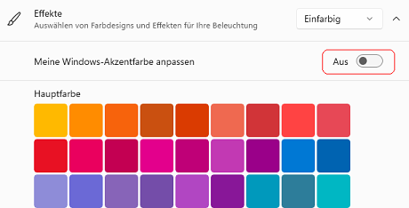 Dynamische Beleuchtung